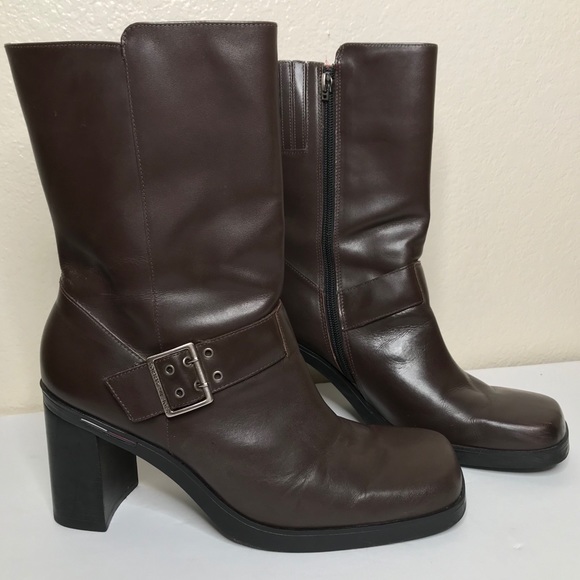 tommy hilfiger mid calf boots